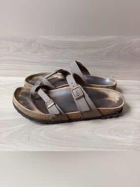 Birkenstock Mayari Birko-Flor Women’s Brown Thong Sandals Size 40 /US 9/9.5